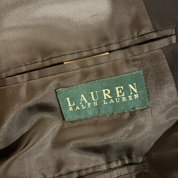 Lauren Ralph Lauren 100% Polyester Black 2 Button Sports Coat Men’s Size 46R - Picture 4 of 7